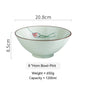 Large Ceramic Trumpet Bowl - Rain Hat Design