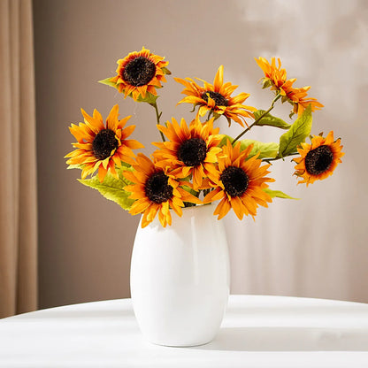 White Ceramic Vase – Modern Nordic Minimalist Decor