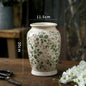 Green Pastoral Ceramic Vase – Rustic Flower Pot for Home & Office Décor