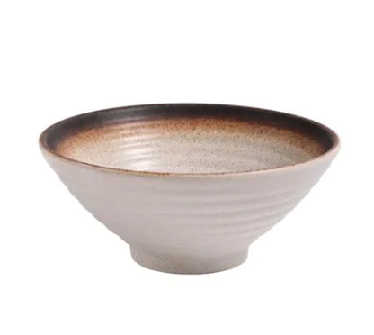 Japanese Ceramic Bowls Set for Ramen, Rice, and Soup