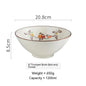 Large Ceramic Trumpet Bowl - Rain Hat Design