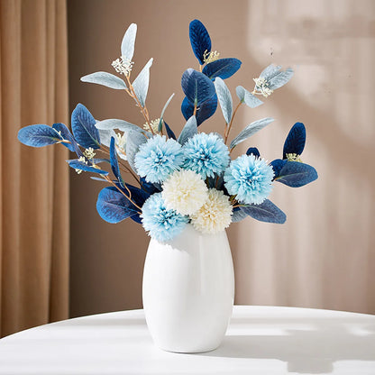 White Ceramic Vase – Modern Nordic Minimalist Decor