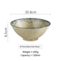Large Ceramic Trumpet Bowl - Rain Hat Design