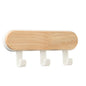 Nordic Wooden Wall Hooks – No-Drill Adhesive Hooks for Home Organization
