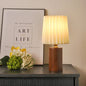 Wooden Table Lamp | USB-Powered | Pleated